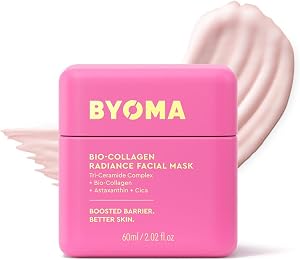 BYOMA Bio-Collagen Radiance Facial Mask - Transformative Liquid Sheet Mask for Glass Skin