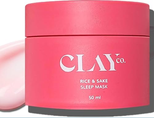 CLAY Co. Rice Sleep Mask with Sake Extract Overnight Face Mask for Smo — Our hands-on testing setup for best sheet masks with luxu