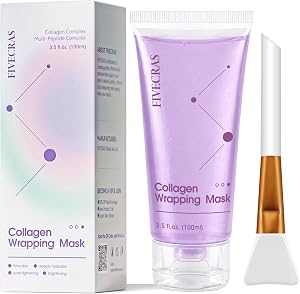 FIVECRAS Collagen Night Wrapping Mask - Overnight Peel Off Face Mask for Firming and Pore