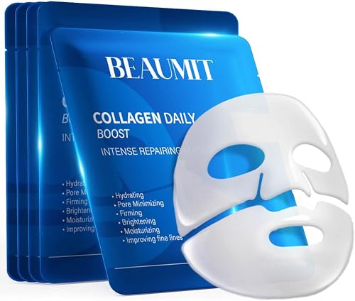 Okela 7 Pack Collagen Hydrogel Face Mask Overnight- Deep Hydrating & L — Our hands-on testing setup for budget luxury face masks