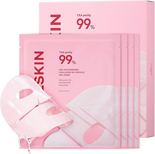 APRILSKIN TXA Pink Capsule Gel Mask | Overnight Face Mask for Glass Gl — Our hands-on testing setup for drunk elephant vs peter th