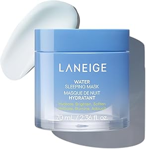 LANEIGE Water Sleeping Mask: Hydrating Korean Overnight Mask with Squalane & Probiotic