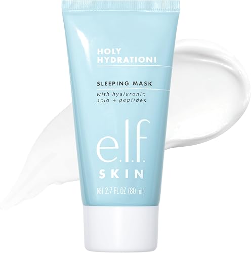 e.l.f. SKIN Holy Hydration! Sleeping Mask, Moisturizing & Plumping Dua — Our hands-on testing setup for luxury face mask for skin 