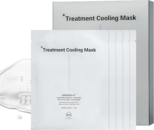 DA EFFECT Cooling Treatment Sheet Mask – Skin Protection & Barrier Rep — Our hands-on testing setup for luxury face mask for acne