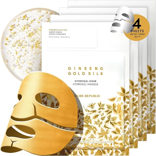 Nature Republic 2-Step Ginseng Gold Silk Hydrogel face Mask, Hydrating — Our recommended configuration for best results