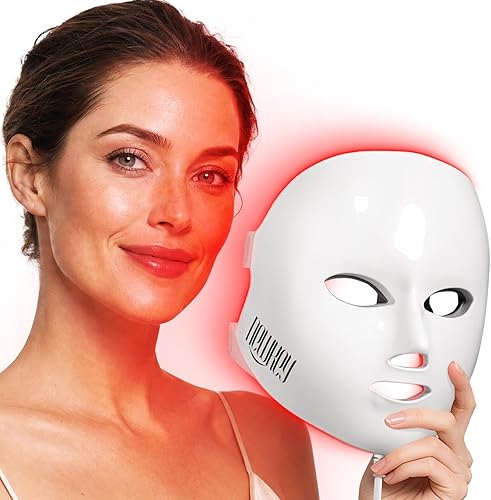 NEWKEY 4D LED Red Light Therapy Mask for Face Skin Glowing,630nm Led L — Real-world performance testing in action