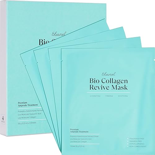 Ebanel Bio Collagen Face Mask, 4-Pack Hydrating Face Masks with 7 Pept — Side-by-side comparison of top picks in this category